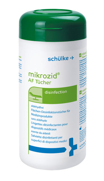 mikrozid AF Desinfektionstücher (Karton a 10 Dosen)