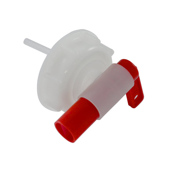 Auslaufhahn Clean and Clever für Bidon DIN 61, rot