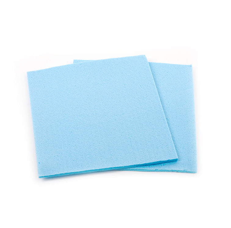 Chiffon éponge bleu, 18 x 20 cm, 10 pièces