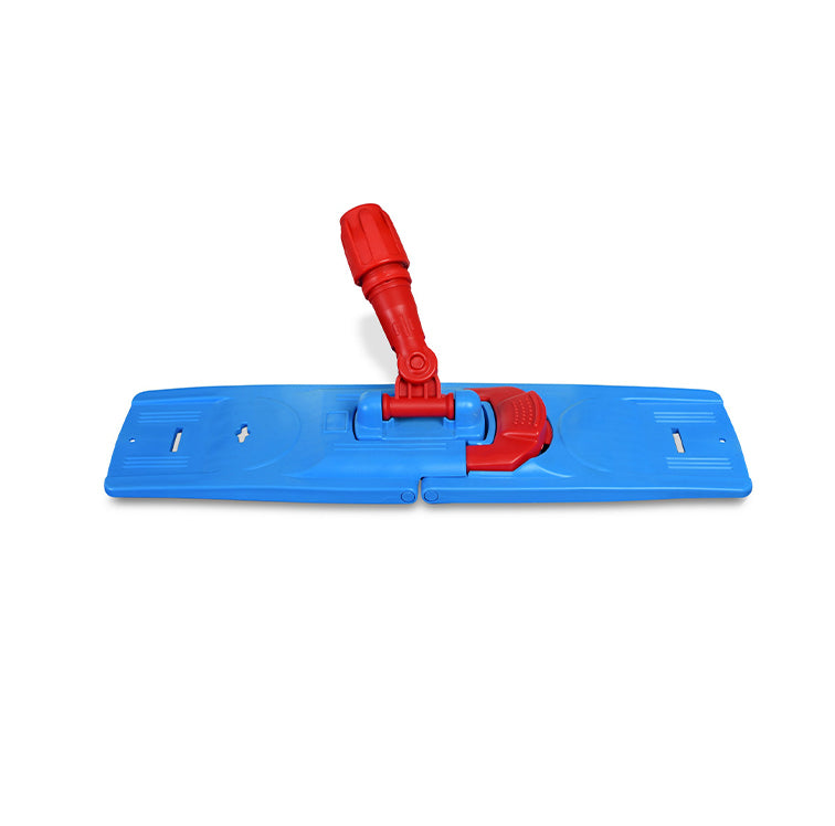 Ein Mopp-Halter, Blau/Rot für 40 cm Wischmöppe.