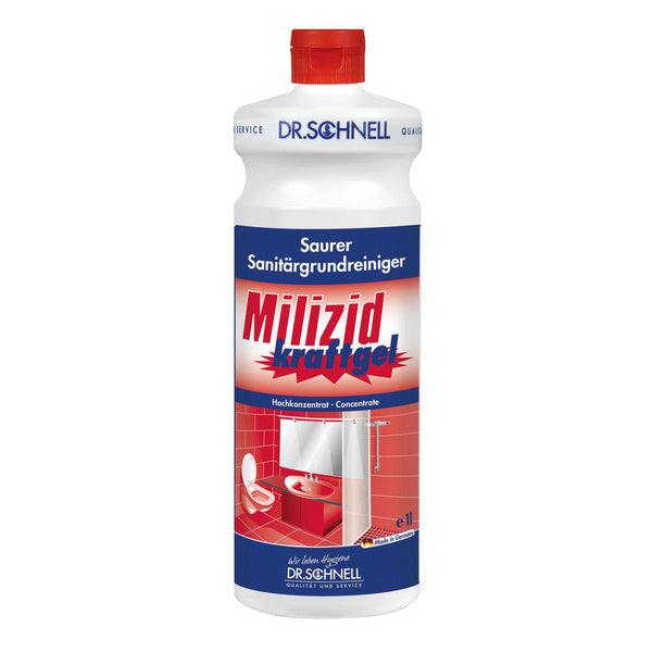 MILIZID KRAFTGEL saurer Bauschluss- und Sanitärgrundreiniger 12 x 1 Liter