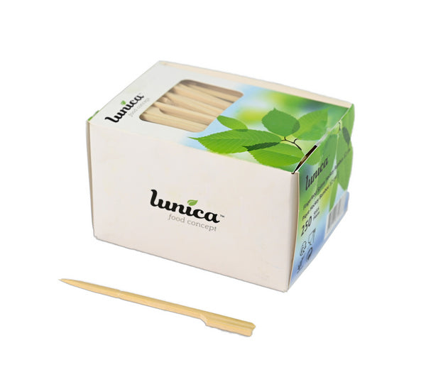 Lunica Fingerfoodspiesse Hockey Bambus, braun, 120 mm (6'000 Stück)