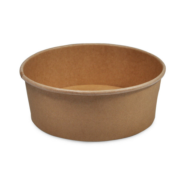 Salatschale Karton, braun, bio-beschichtet (300 Stück)