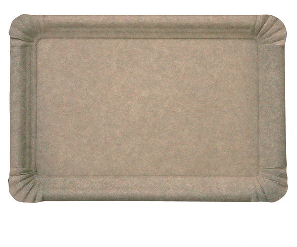 Kartonteller braun, mit Fettbarriere