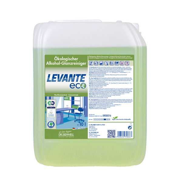LEVANTE ECO ökologischer Alkohol-Glanzreiniger 10 Liter