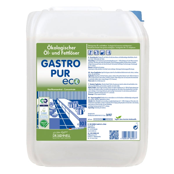 GASTRO PUR ECO ökologischer Öl- und Fettlöser 10 Liter
