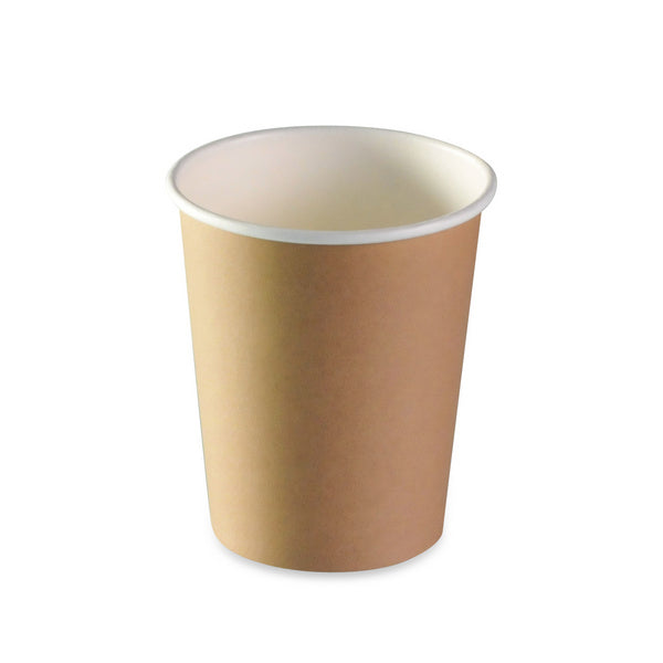 Kartonbecher PE-beschichtet, braun