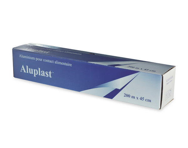 Aluminiumfolie Cutterbox, 45 cm × 200 m (6 Rollen)