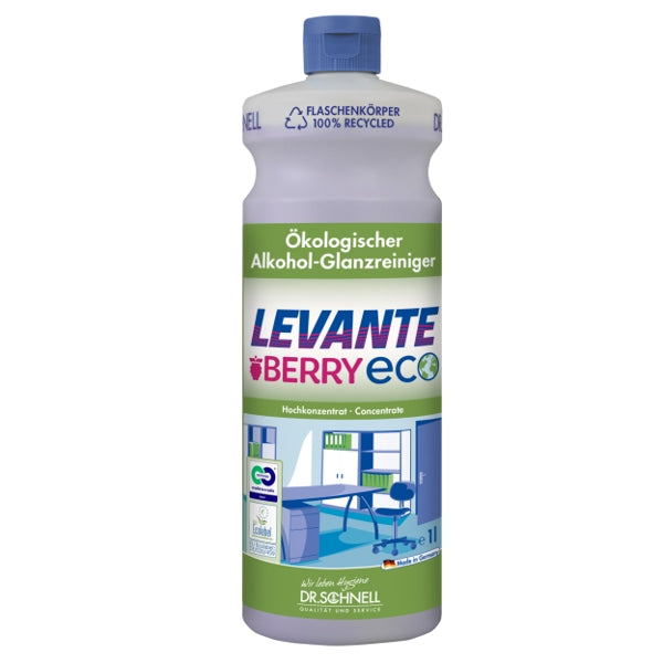 LEVANTE BERRY Eco Alkohol Glanzreiniger 12 x 1 Liter