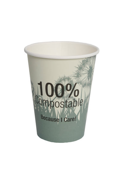 Kartonbecher Karton, weiss, PLA-beschichtet