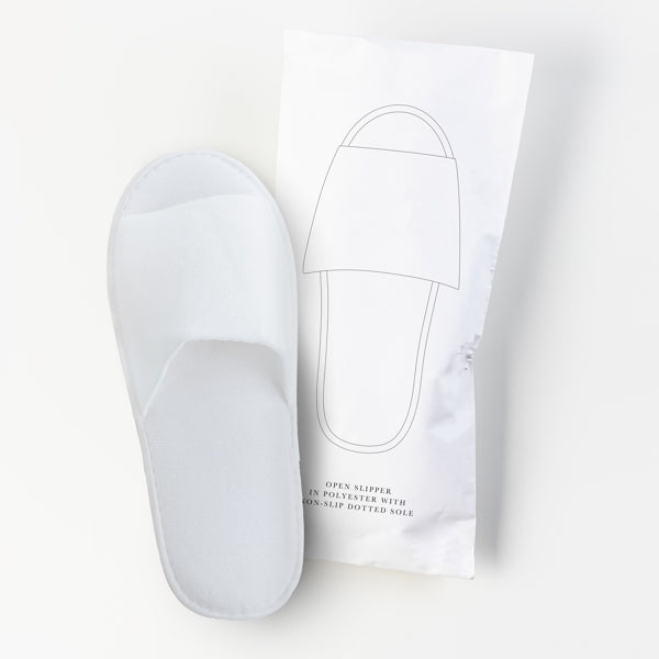 Pantoffeln Frotté, offen (100 Paar)