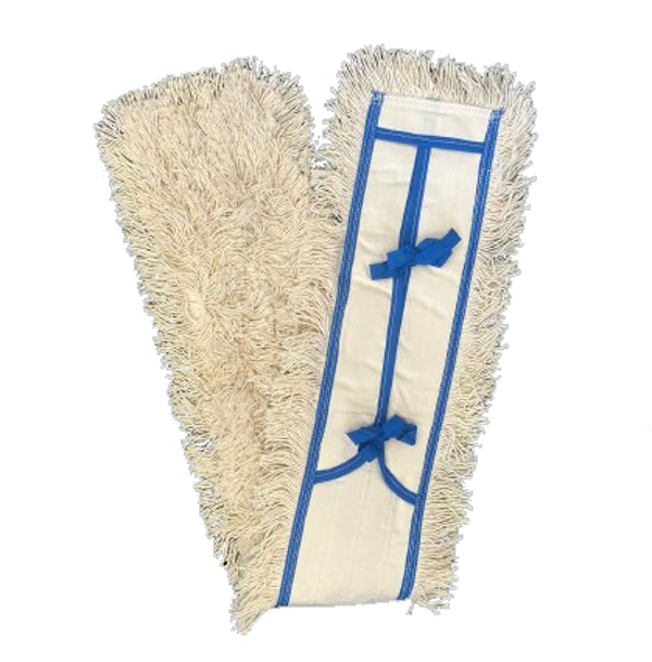 Feuchtwischfransen Mopp mit Tasche und Bänder, weiss