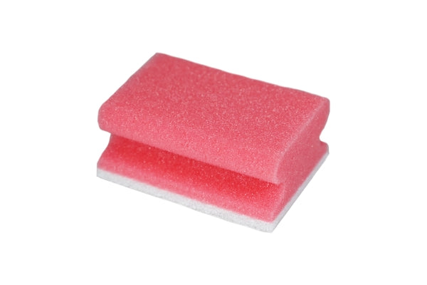 Pflegeschwamm 9,5 × 7,0 × 4,8 cm, rot/weiss (10 Stück)
