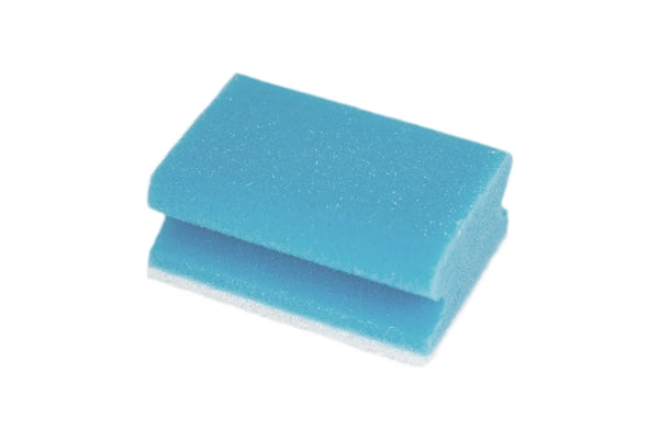 Pflegeschwamm 9,5 × 7,0 × 4,8 cm, blau/weiss (10 Stück)