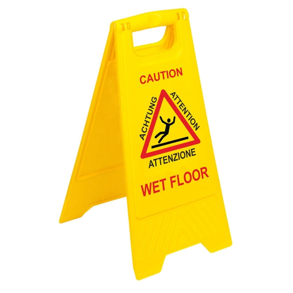 Warnschild Deluxe 62 × 30,5 × 2,8 cm, gelb