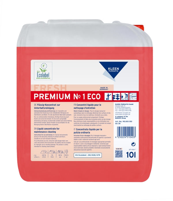 Kleen Purgatis Premium NO.1 ECO Sanitärunterhaltsreiniger (10 Liter Konzentrat)