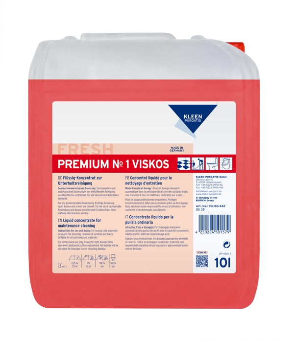 Kleen Purgatis PREMIUM NO.1 VISKOS Sanitärunterhaltsreiniger (10 Liter Konzentrat)