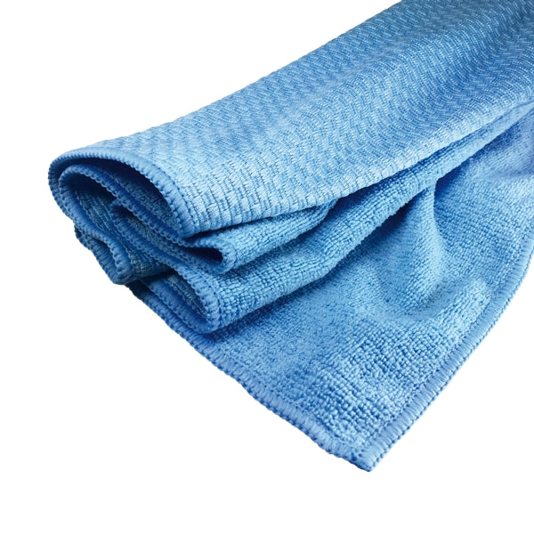 Microfaser Geschirrtuch Duo Profi 50 × 70 cm, 250 g/m2, blau (10 Stück)