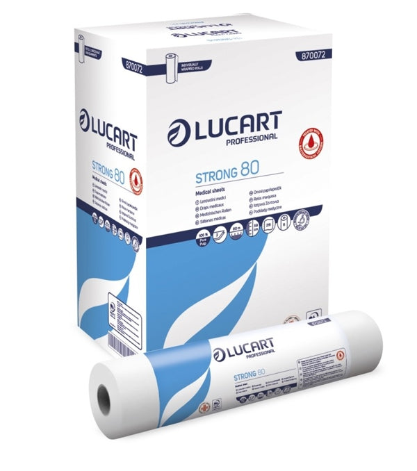 Lucart Strong Ärzterolle 59 cm, 80 Meter, 2-lagig, Zellstoff (Karton à 6 Rollen) 5.70 CHF pro Rolle