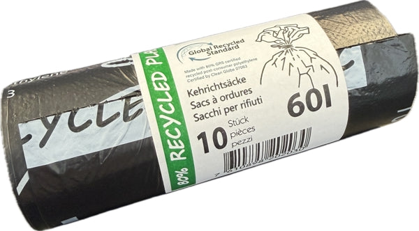 Kehrichtsäcke 60 Liter mit Zugband (Karton à 30 Rollen) 1 CHF pro Rolle