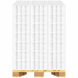 Toilettenpapier, Zellstoff, 3-lagig, Rolle à 250 Blatt, 9,4 × 11 cm, weiss, Blumenprägung