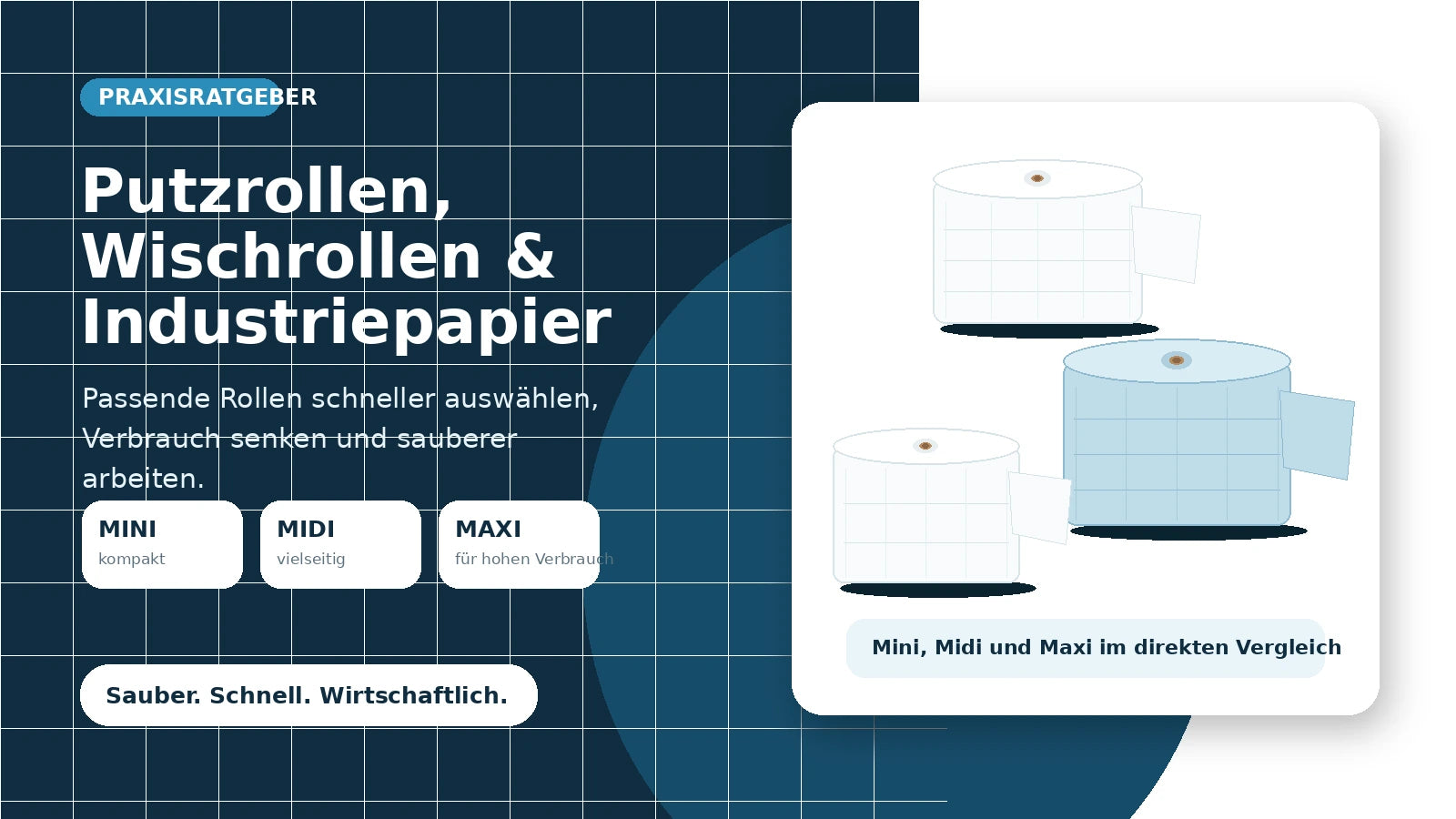 Praxisratgeber zur Auswahl von Putzrollen, Wischrollen und Industriepapier