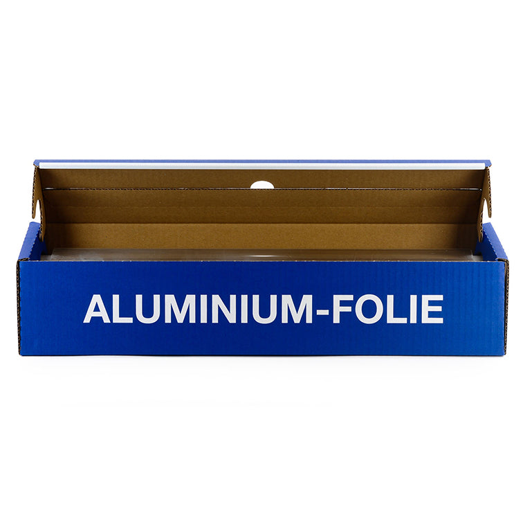 Feuille d'aluminium, 44 cm, type 150, 120 mètres, boîte de coupe, 1 pièce