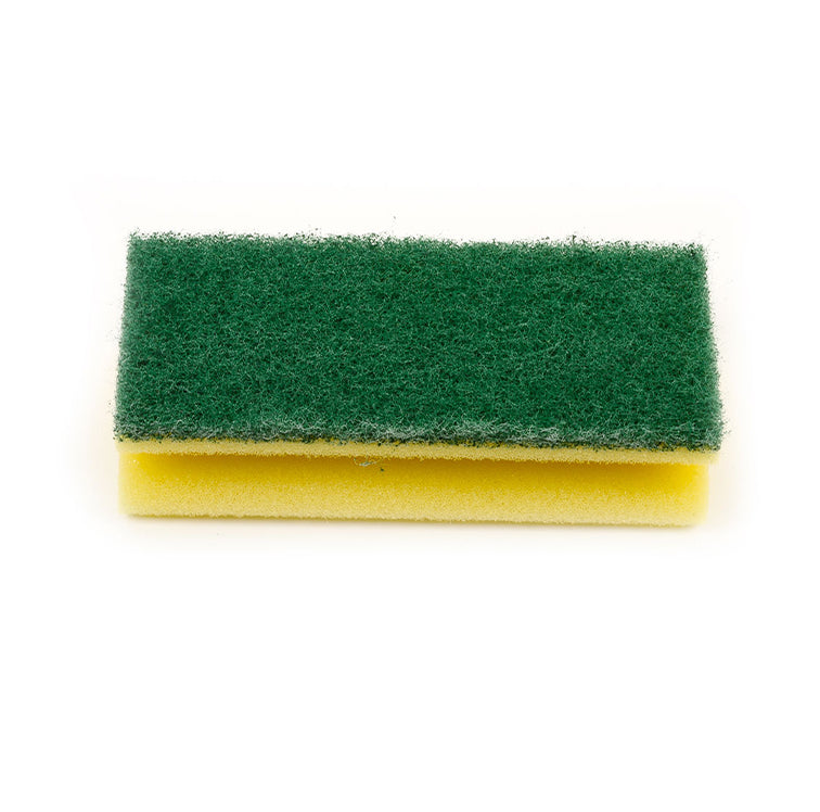 Éponge antidérapante, jaune/vert, 15 x 6,8 x 4,5 cm, 10 pièces